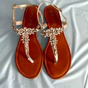 Unisa Jeweled Sandals 9 1/2